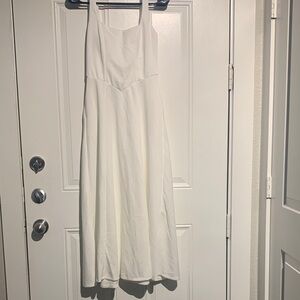 Elegant White Sleeveless Dress By HALARA